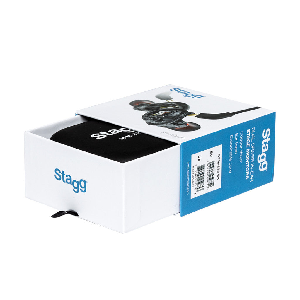 Stagg Dual-Driver In-Ear Monitors in Black