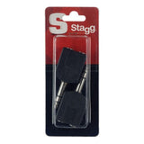 Stagg Audio Adapters - 2 1/4" Jack Sockets To Stereo 1/4" Jack (Pack of 2)
