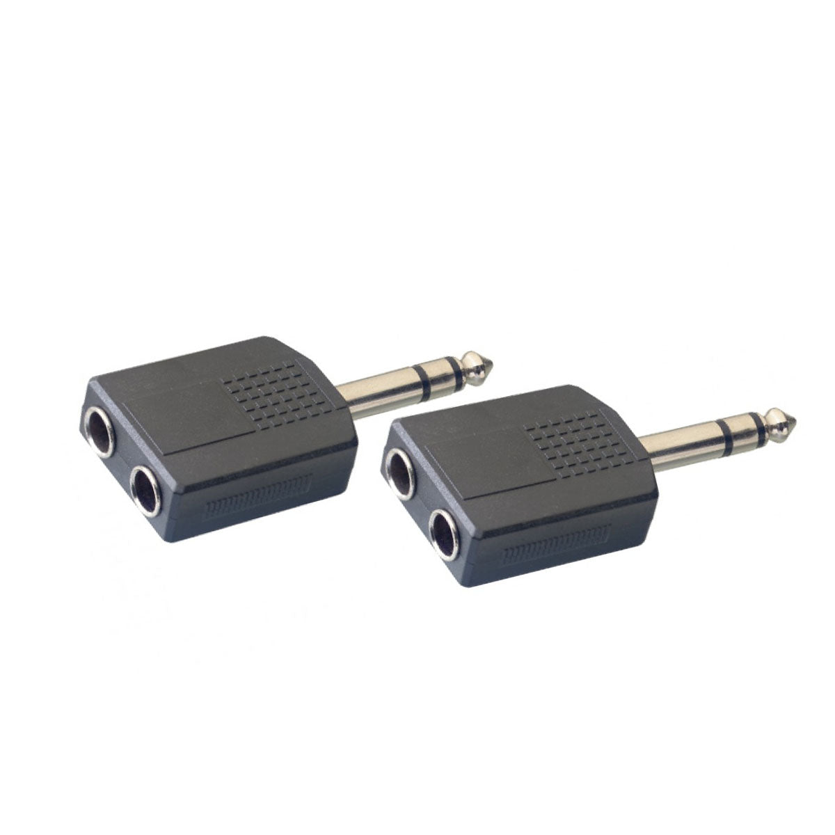 Stagg Audio Adapters - 2 1/4" Jack Sockets To Stereo 1/4" Jack (Pack of 2)