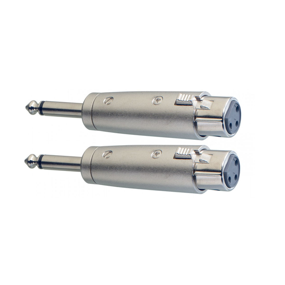 Stagg Audio Adapters - Female XLR To 1/4" Jack Plug (Pack of 2)