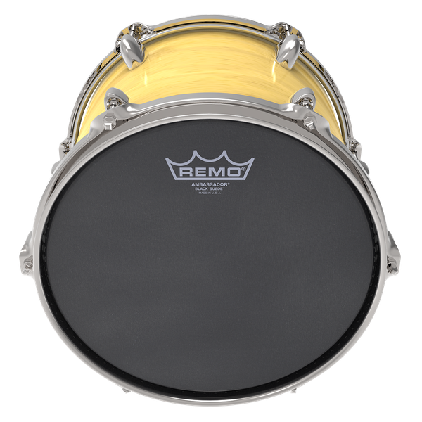 Remo Ambassador Black Suede Drum Heads