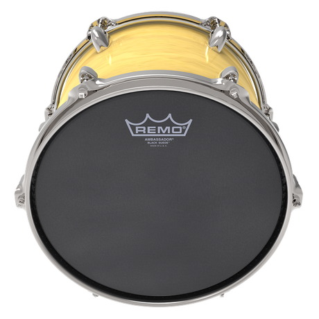 Remo Ambassador Black Suede Drum Heads