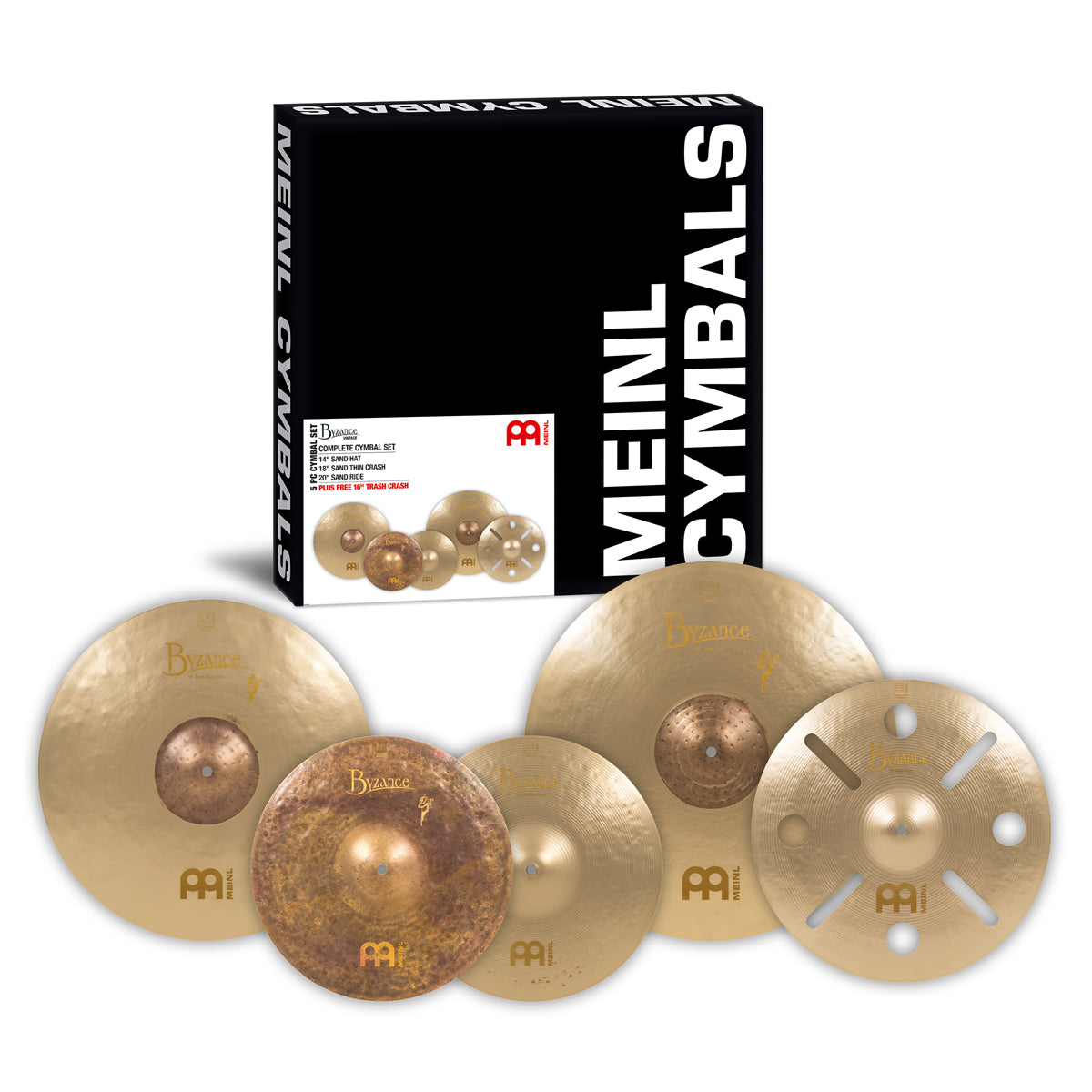 Meinl Byzance Vintage Benny Greb Complete Match Cymbal Bonus Set