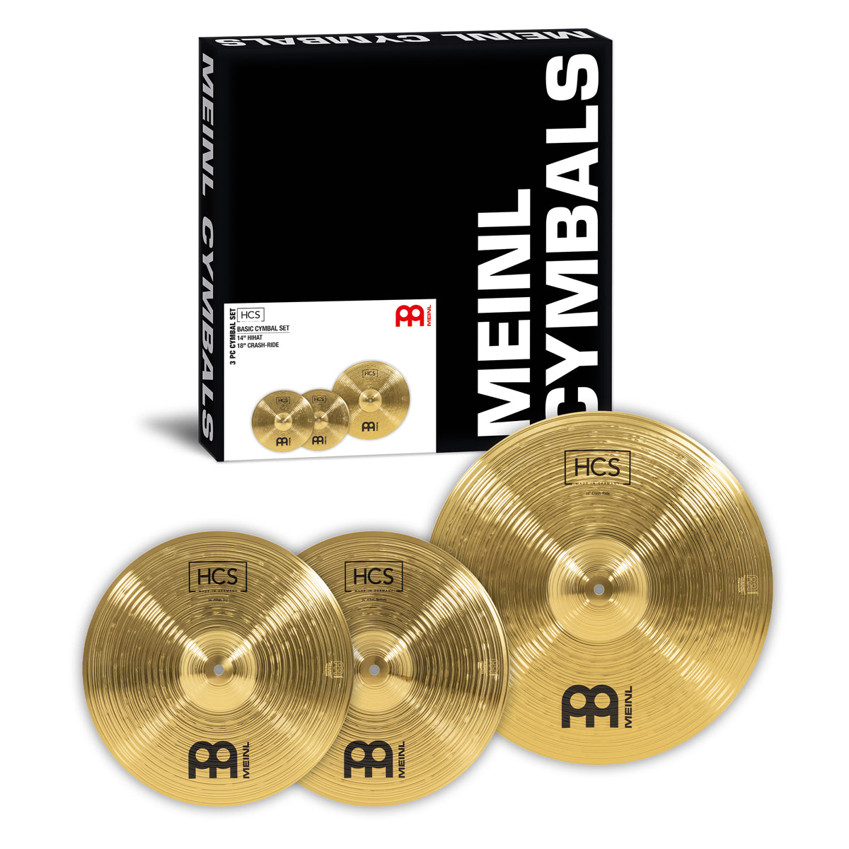 Meinl HCS Basic Cymbal Set (14" Hats, 18" Crash-Ride)