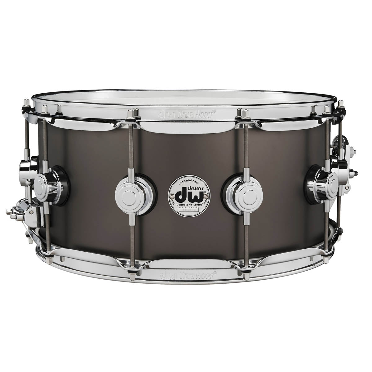 DW Collector's Series 14"x6.5" Satin Black Over Brass Snare