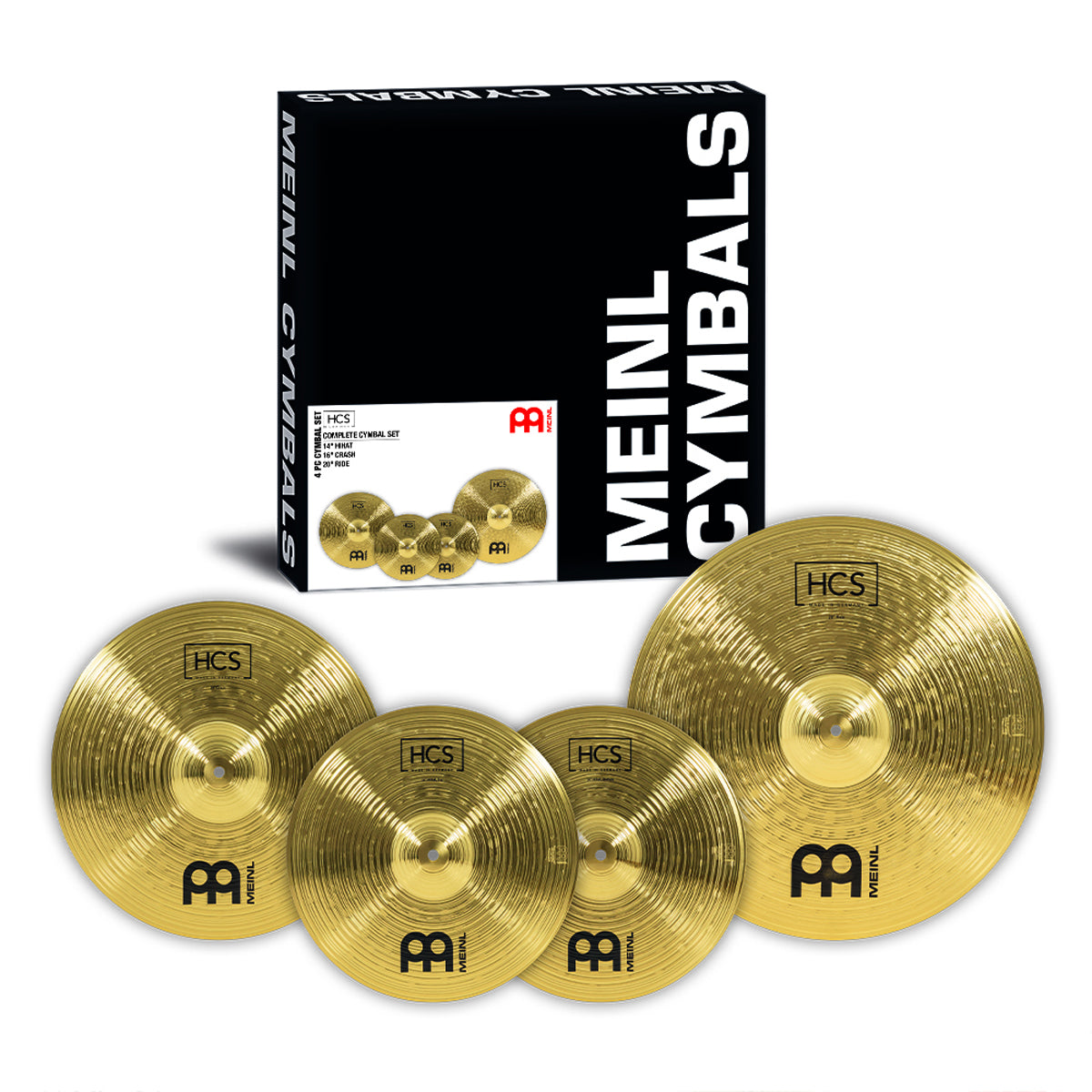 Meinl HCS Complete Cymbal Set (14" Hats, 16" Crash, 20" Ride)