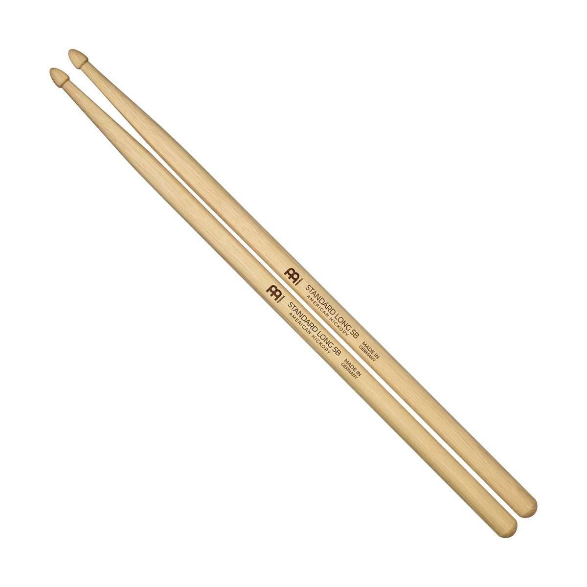 Meinl Standard Long 5B Wood Tip Hickory Drumsticks
