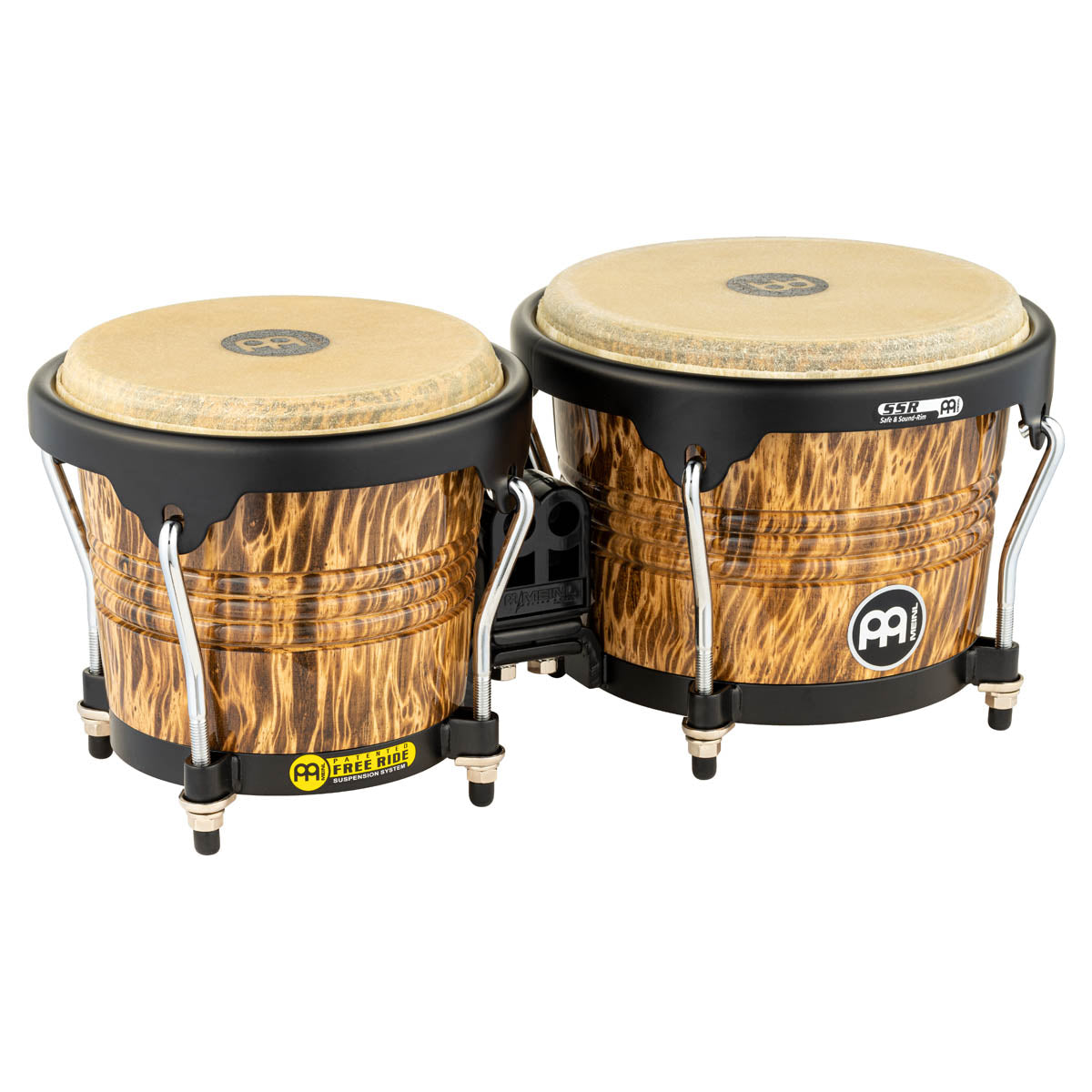 Meinl Marathon Designer Series Bongo in Leopard Burl - 6 ¾" + 8"