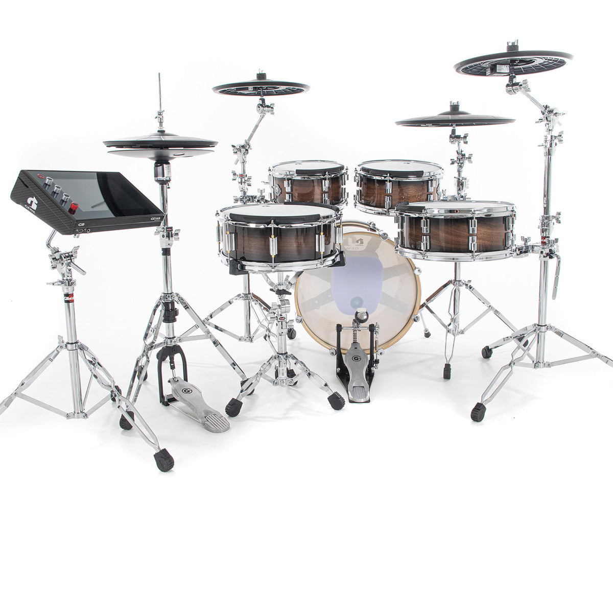 Gewa G9 Club 5 Electronic Drum Kit in Walnut Burst Gloss