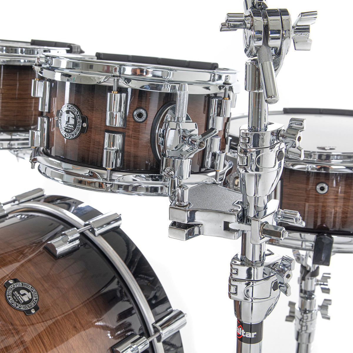 Gewa G9 Club 5 Electronic Drum Kit in Walnut Burst Gloss