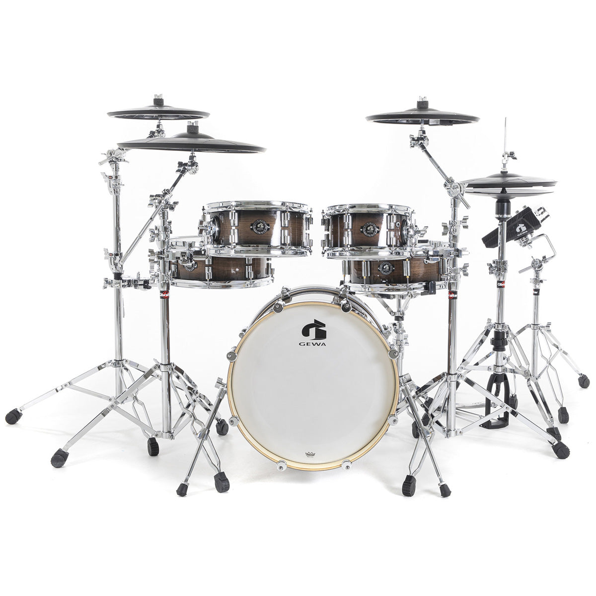 Gewa G9 Club 5 Electronic Drum Kit in Walnut Burst Gloss