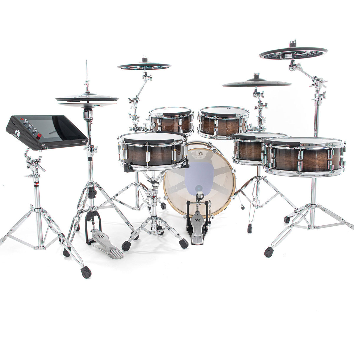 Gewa G9 Club 6 Electronic Drum Kit in Walnut Burst Gloss