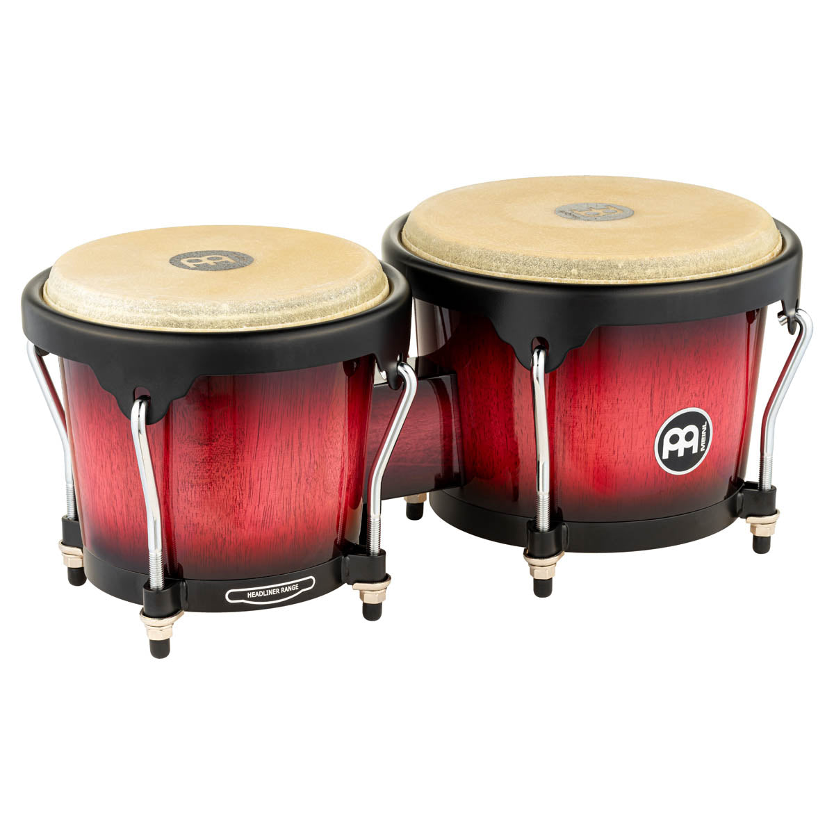 Meinl Headliner Series Bongo in Wine Red Burst - 6 ¾" + 8"