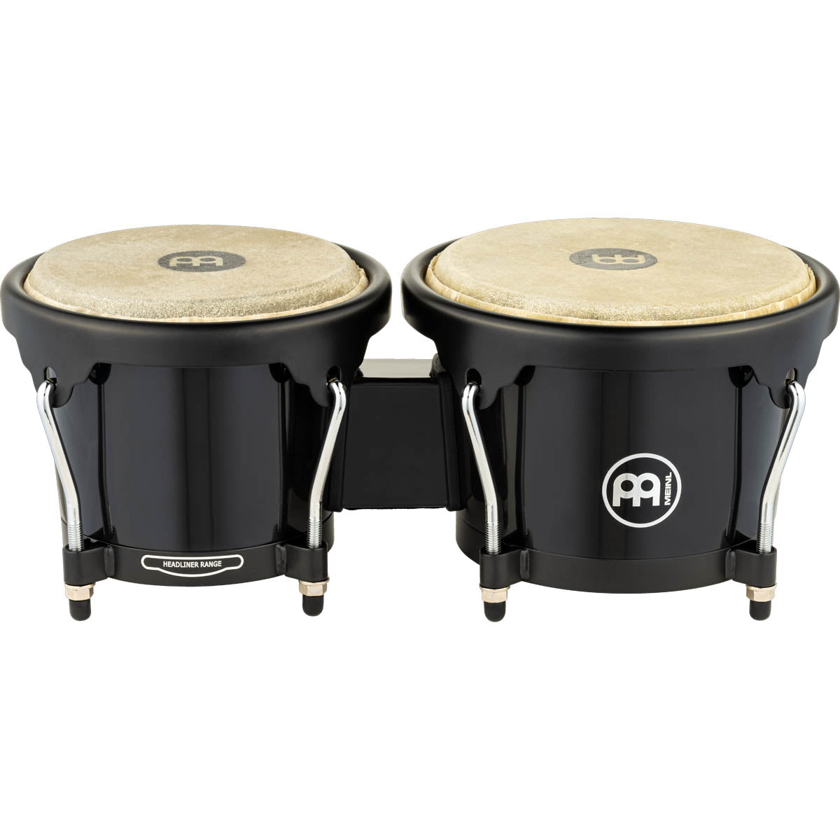 Meinl Journey Series Acrylic Bongo in Black - 6 ½" + 7 ½"