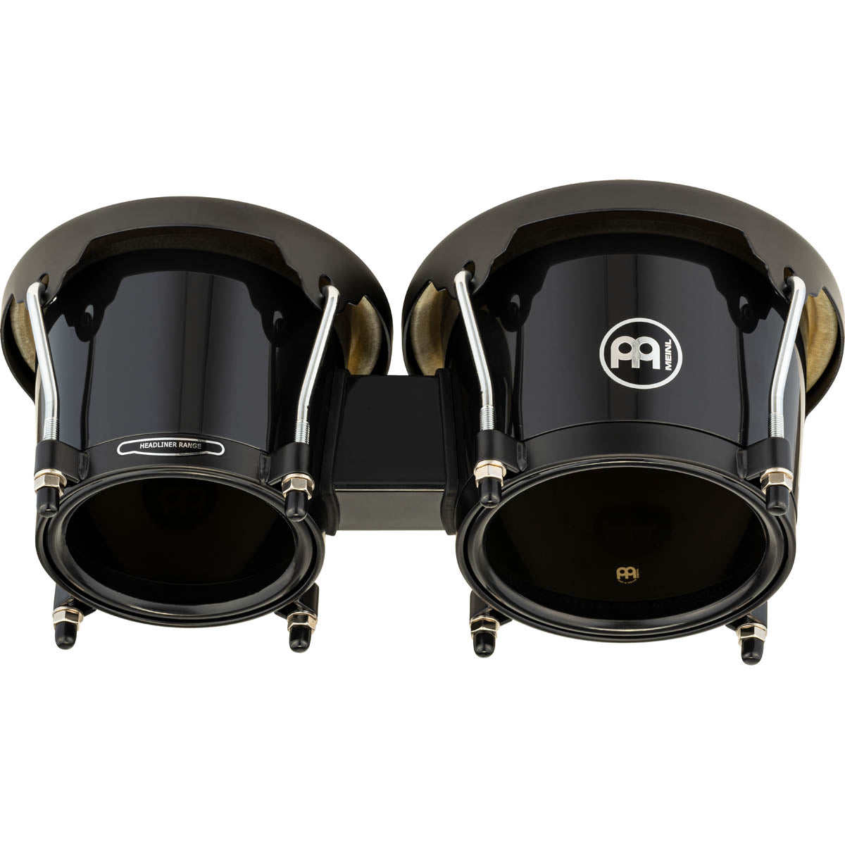 Meinl Journey Series Acrylic Bongo in Black - 6 ½" + 7 ½"