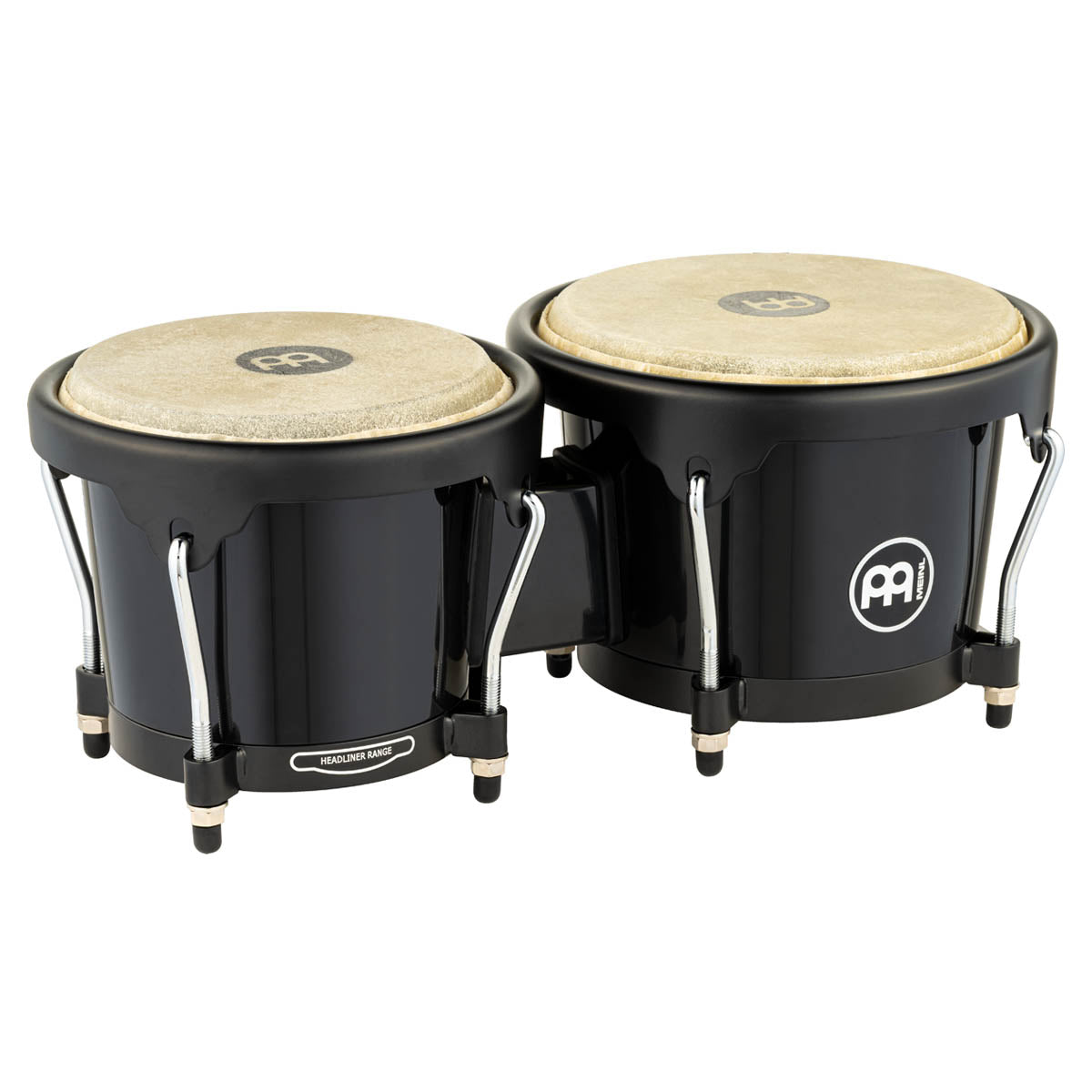 Meinl Headliner Series Fiberglass Bongo in Black - 6 ¾" + 8"