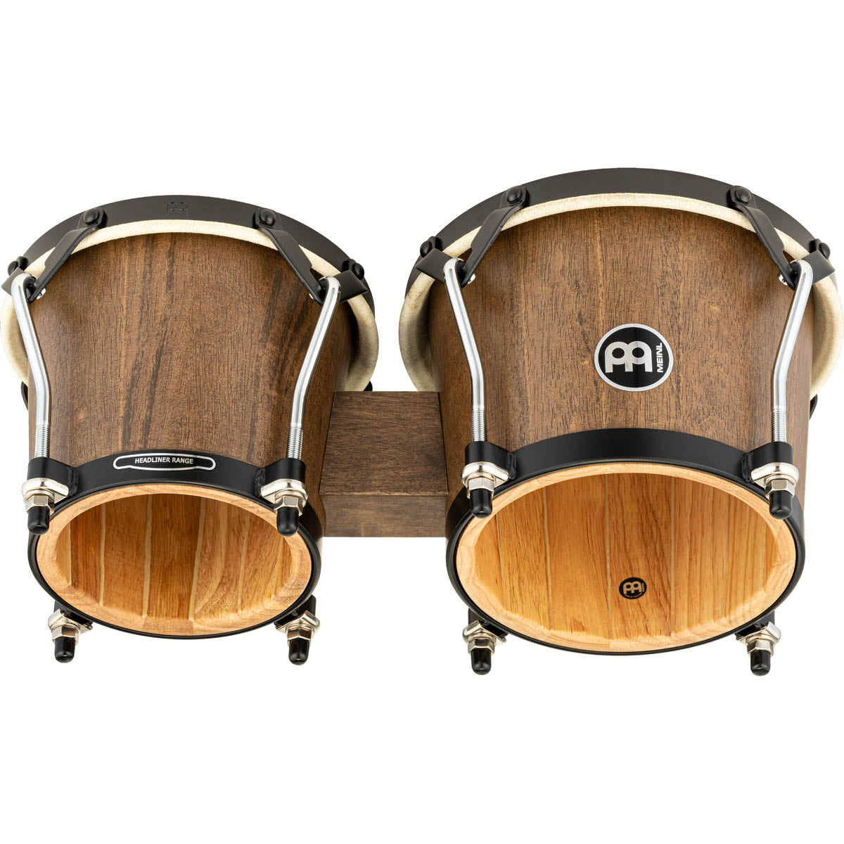 Meinl Headliner Series Bongo in Walnut Brown - 6 ¾" + 8" (Traditional Rim)