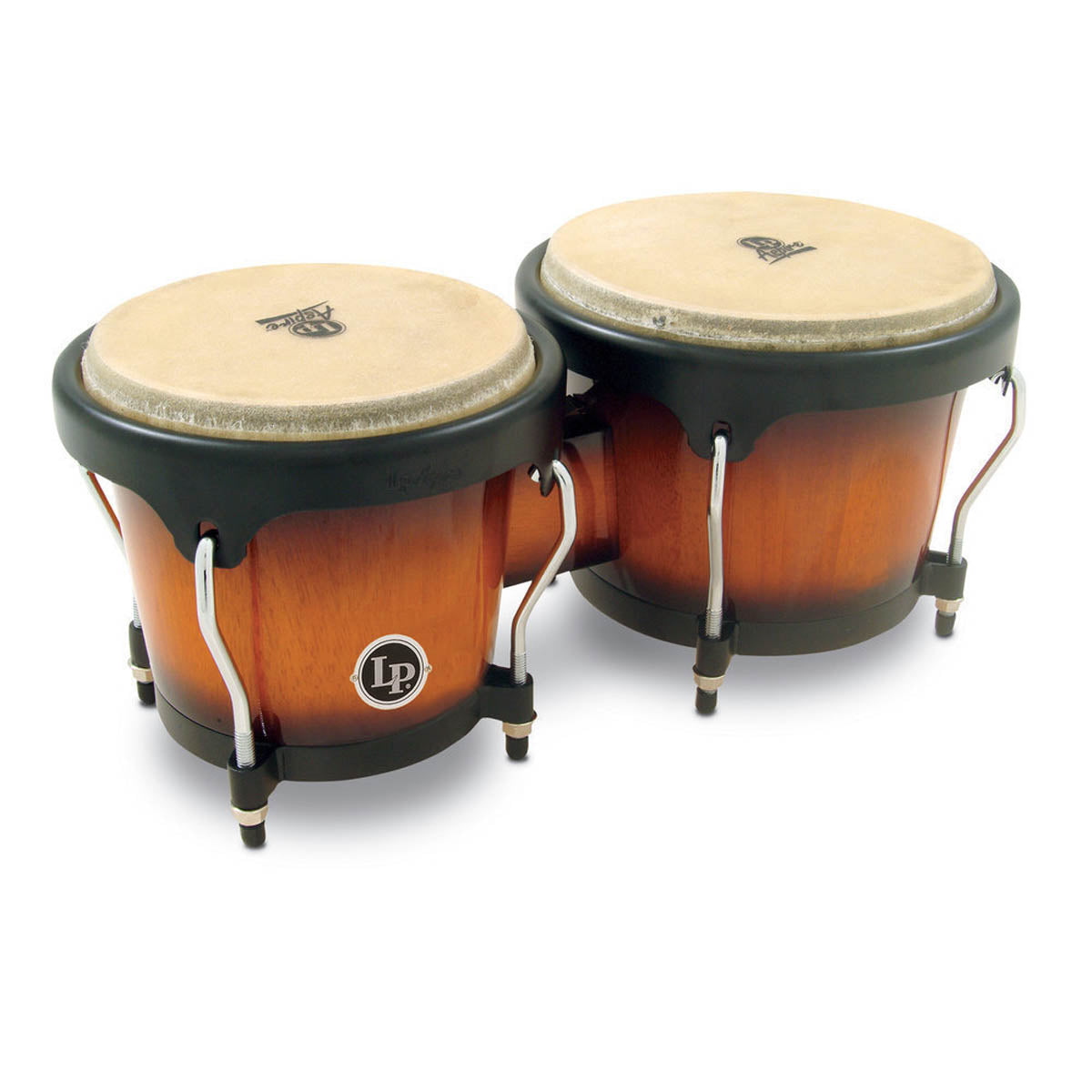 LP Percussion Aspire LPA601 Wood Bongos in Vintage Sunburst