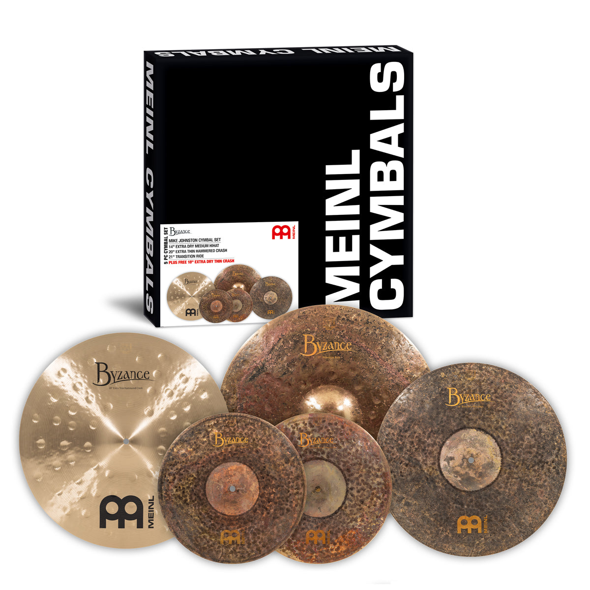 Meinl Byzance Mike Johnston Cymbal Set