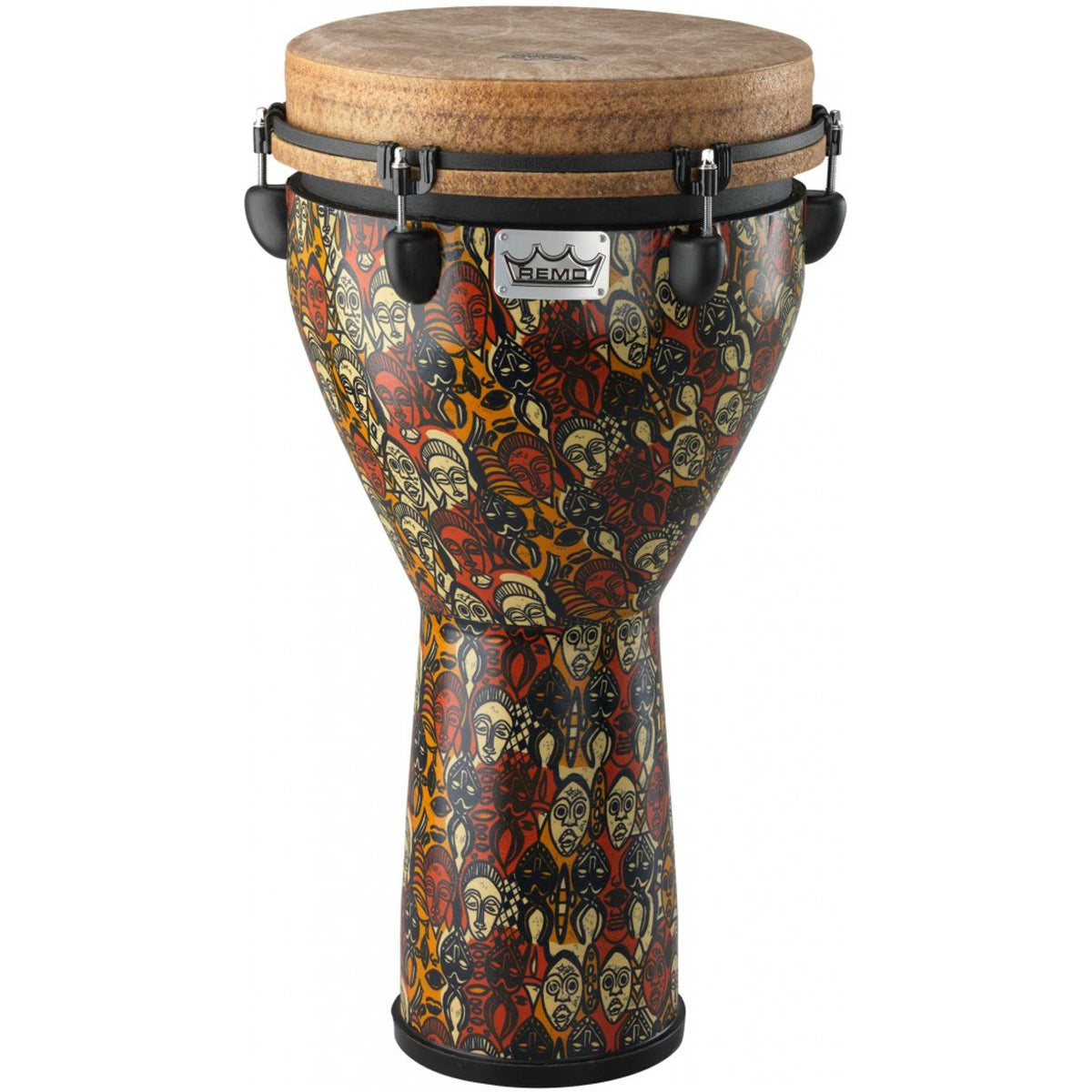 Remo 12" Mondo Leon Mobley Signature Djembe - Multi Mask