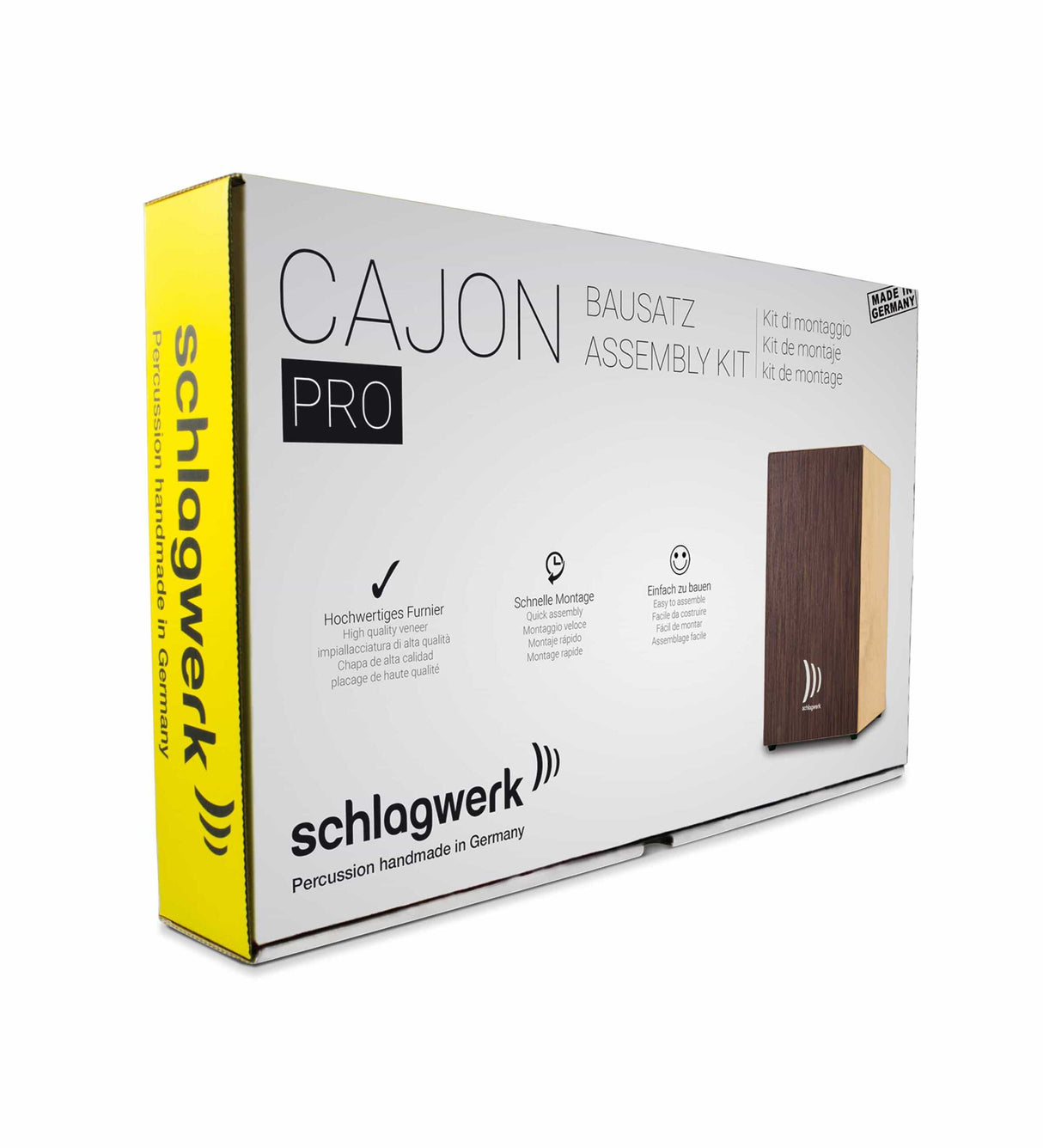 Schlagwerk Pro Cajon Quick Assembly Kit - Wenge Front plate