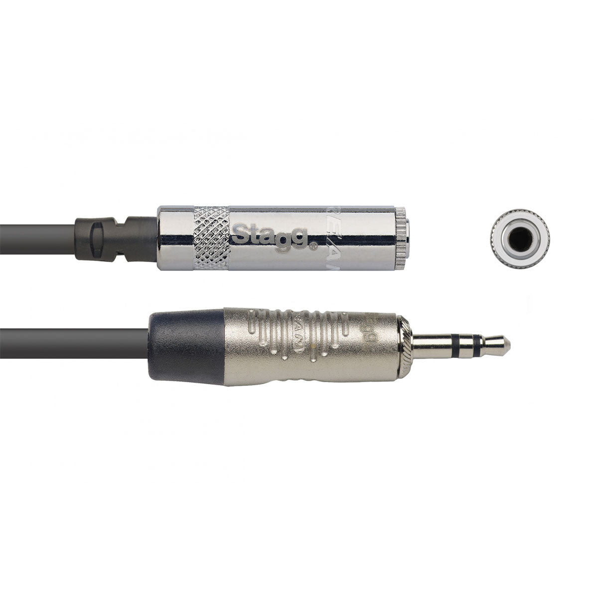 Stagg N-Series Audio Cable - Stereo Mini Jack Plug to Stereo Mini Jack Socket