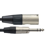 Stagg N-Series Audio Cable - Balanced Stereo 1/4" Jack Plug to Male XLR