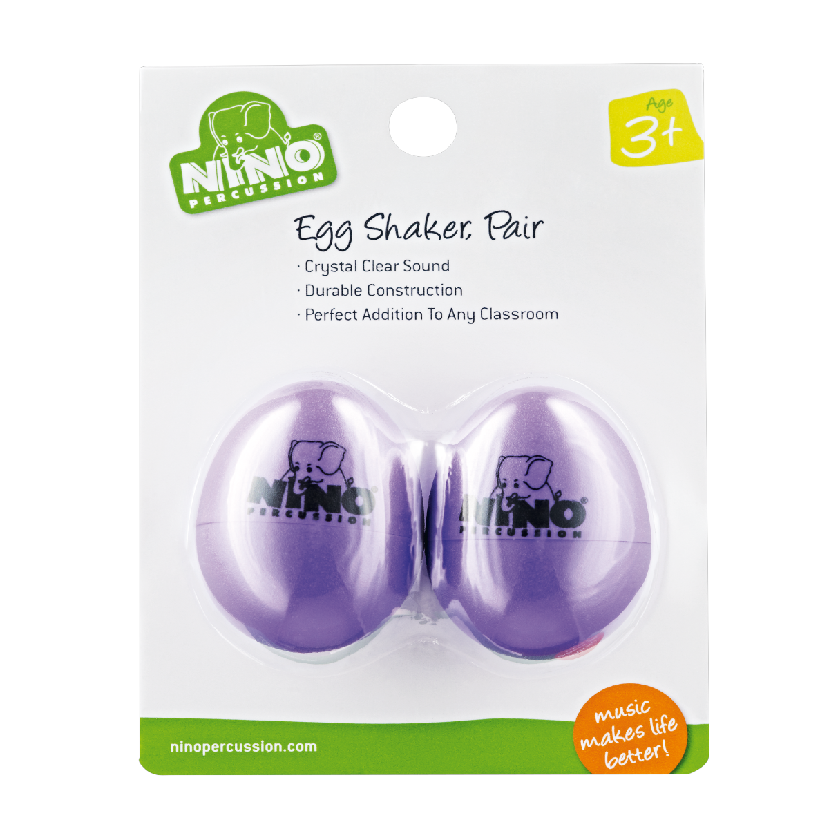 Nino Percussion Egg Shakers in Various Colours (Pair)