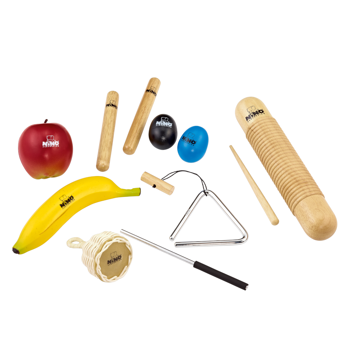 Nino Percussion 7 Piece Rhythm Set with Bag