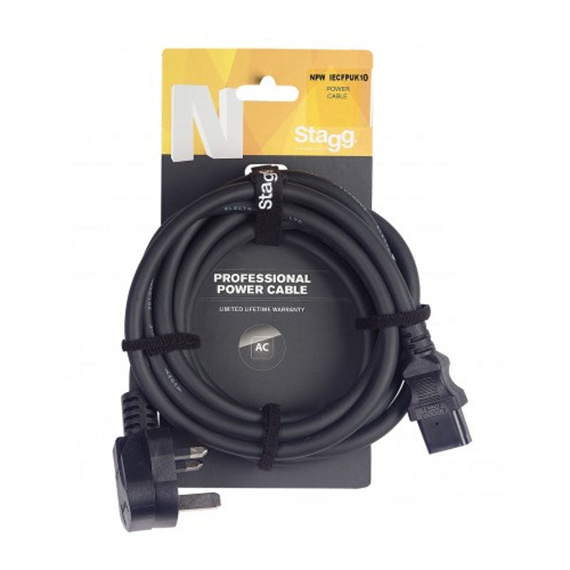 Stagg N-Series Power Cable - 1.5m UK 13amp Power Cable