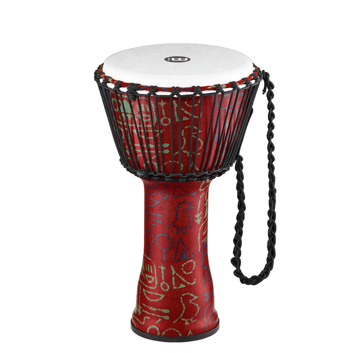 Meinl Travel Series Rope Tuned Djembe in Pharaoh's Script