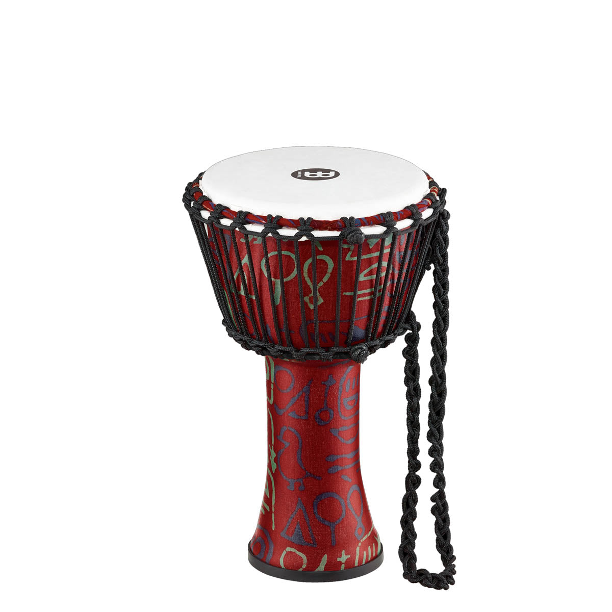 Meinl Travel Series Rope Tuned Djembe in Pharaoh's Script