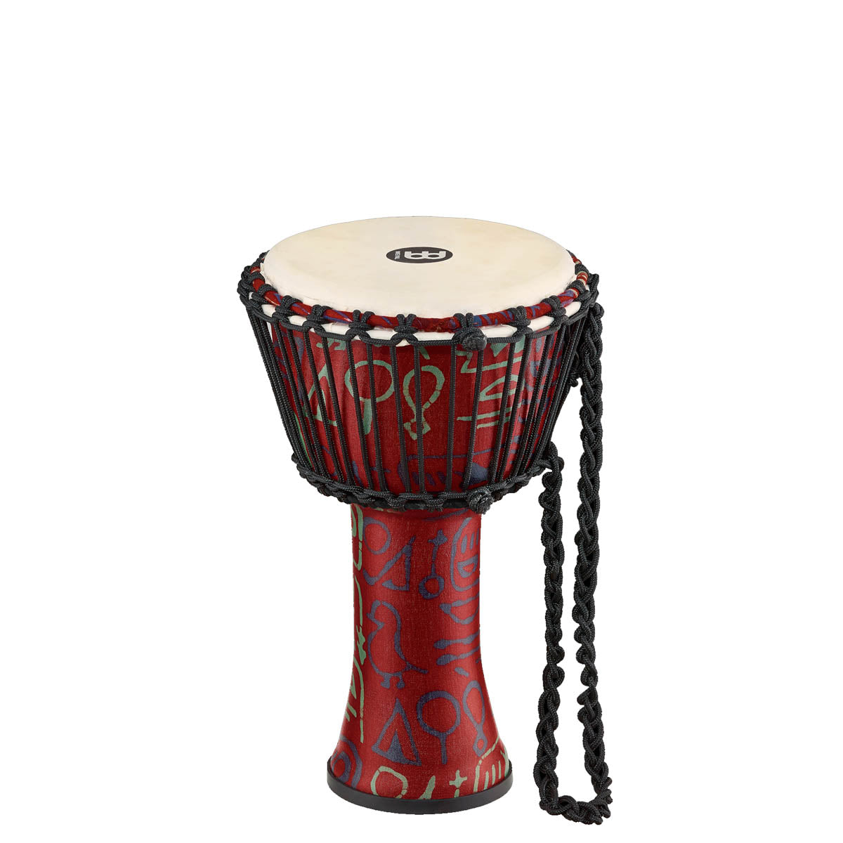 Meinl Travel Series Rope Tuned Djembe in Pharaoh's Script