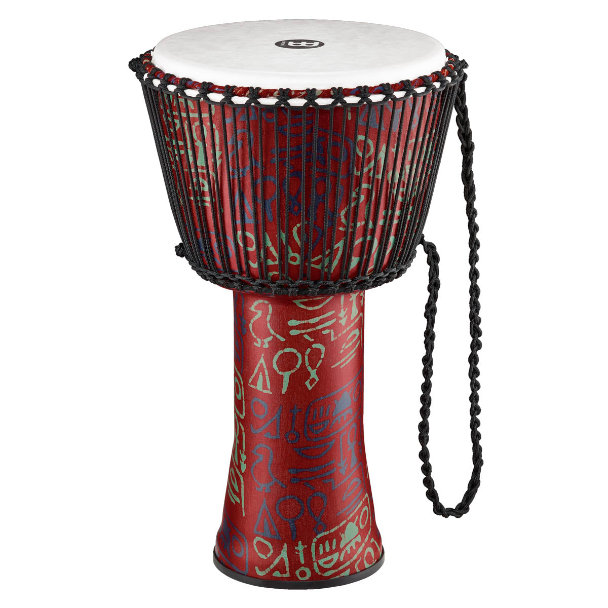 Meinl Travel Series Rope Tuned Djembe in Pharaoh's Script