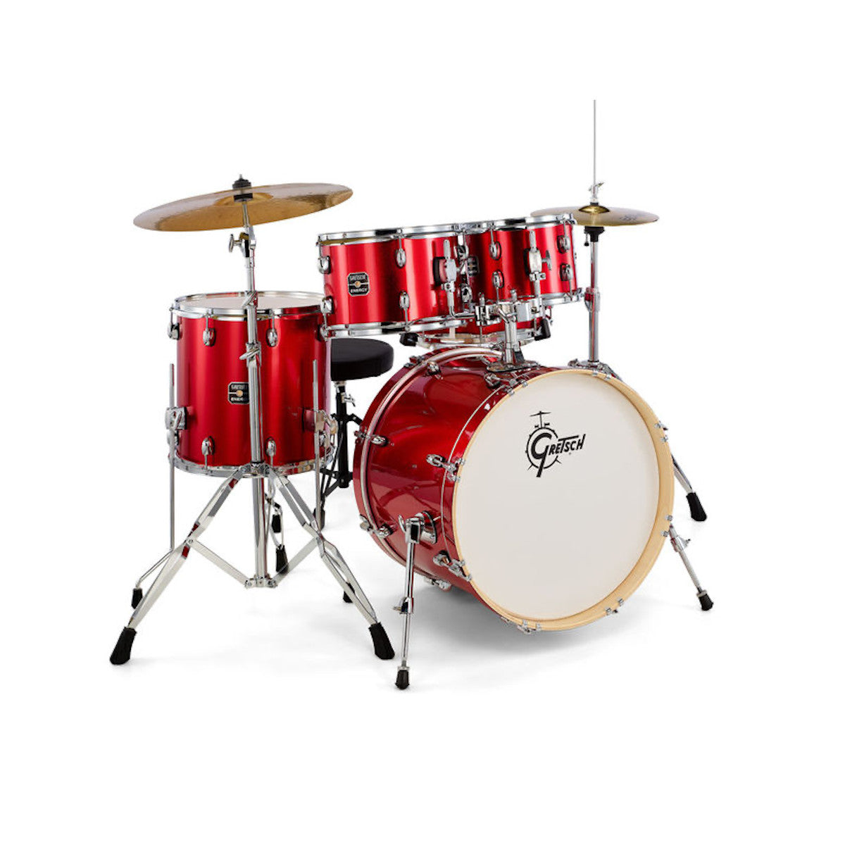 Gretsch Energy Series 20" Fusion Drum Kit (2 Cymbals)