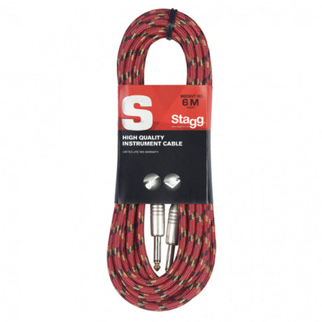 Stagg S-Series Instrument Cable - Vintage Tweed