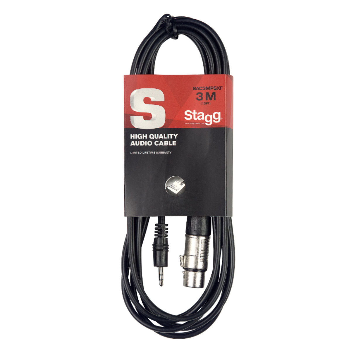 Stagg S-Series Audio Cable - Stereo Mini Jack Plug to Female XLR