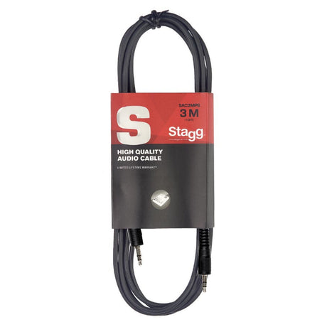 Stagg S-Series Audio Cable - Stereo Mini Jack Plug to Stereo Mini Jack Plug