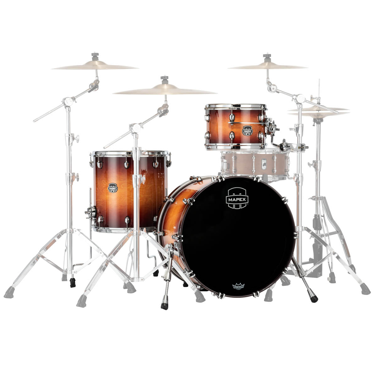Mapex Saturn Evolution Hybrid Exotic 3 Piece 22" Fusion Shell Pack