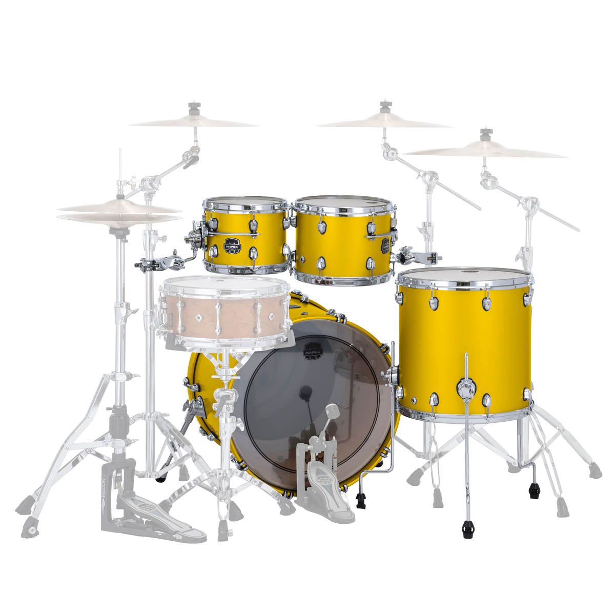 Mapex Saturn Evolution Birch/Walnut 4 Piece 22" Fusion Shell Pack (Short Stack)