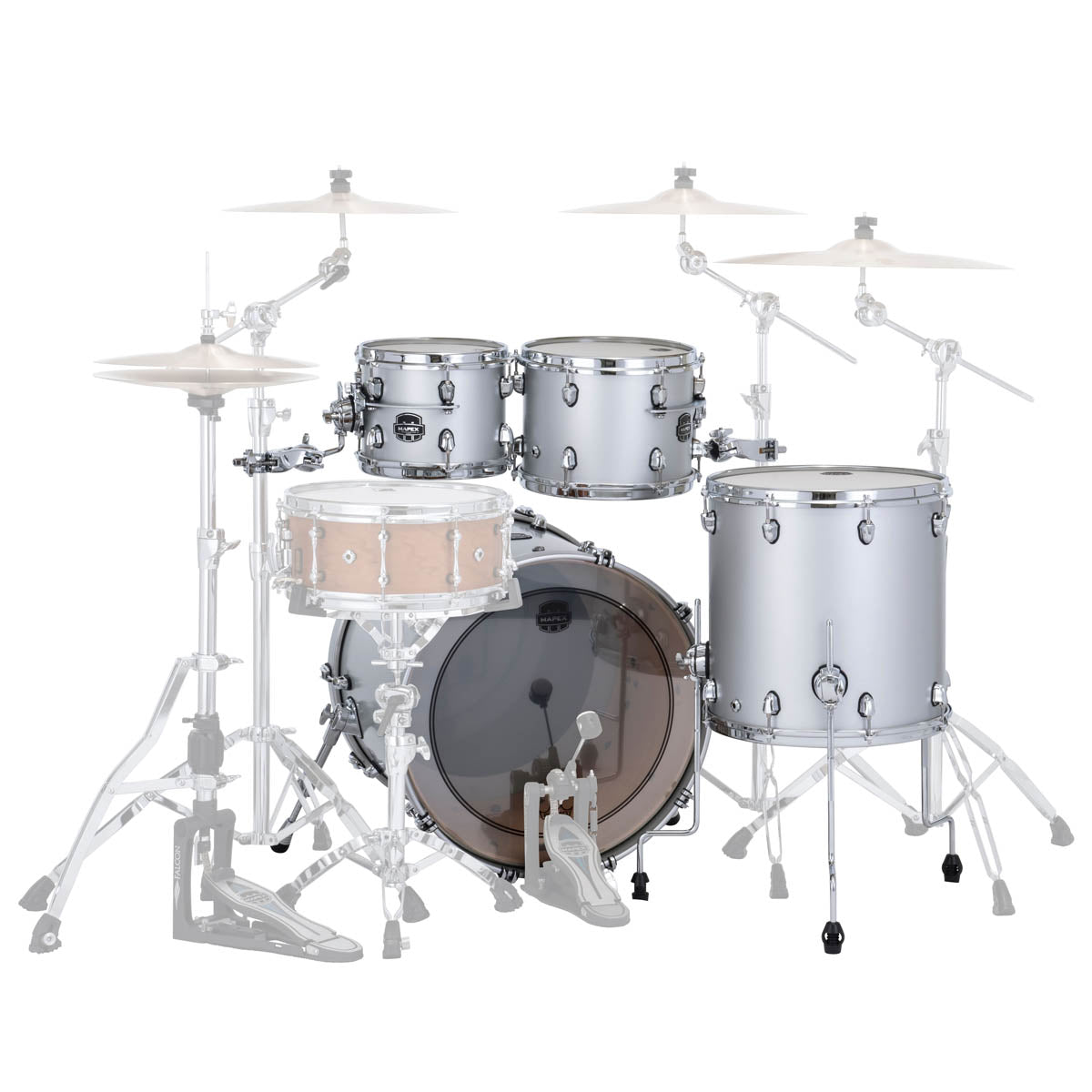 Mapex Saturn Evolution Maple/Walnut 4 Piece 22" Fusion Shell Pack