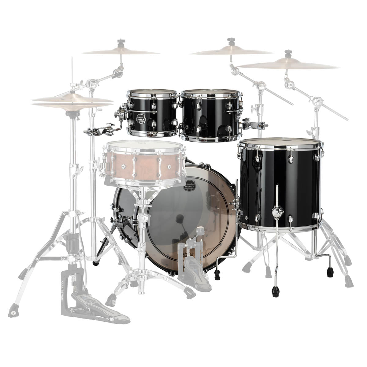 Mapex Saturn Evolution Maple/Walnut 4 Piece 22" Fusion Shell Pack