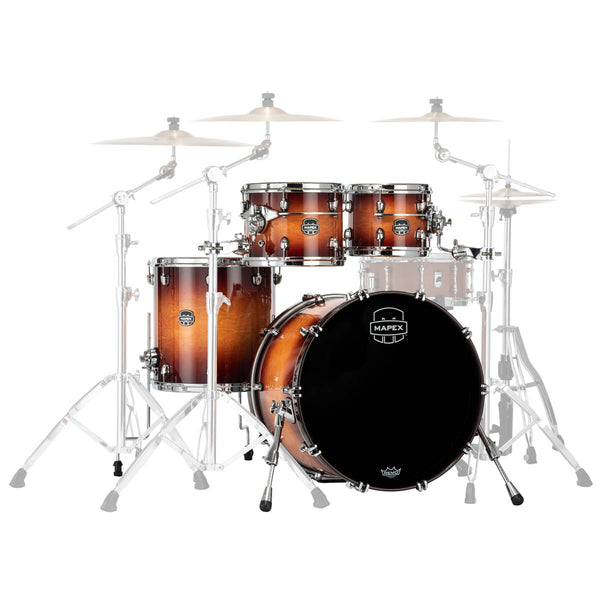 Mapex Saturn Evolution Birch/Walnut Exotic 4 Piece 22" Fusion Shell Pack