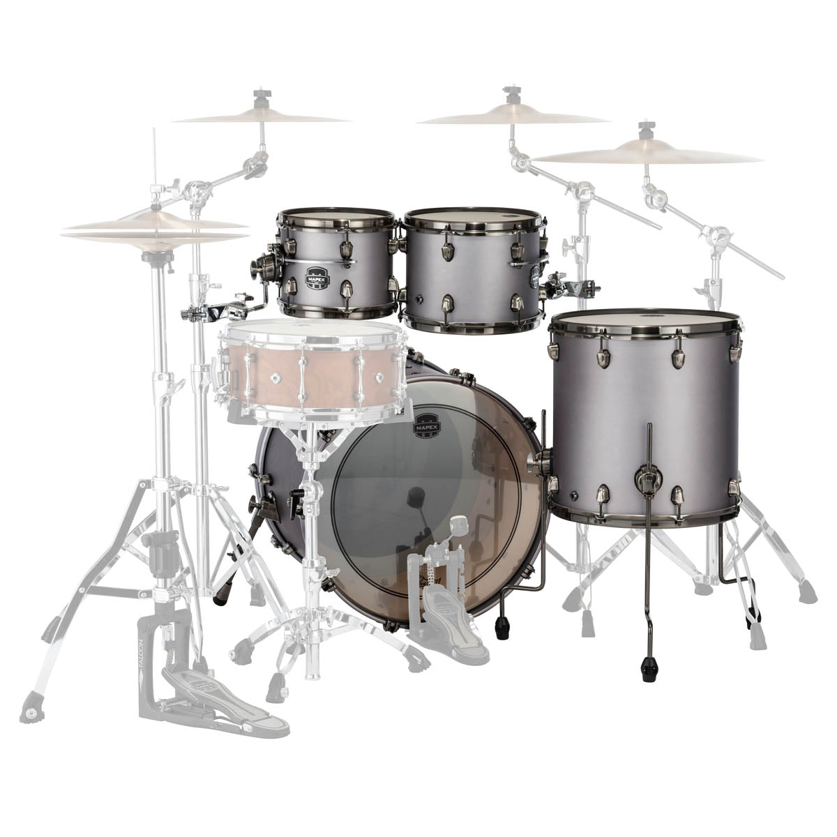 Mapex Saturn Evolution Birch/Walnut 4 Piece 22" Fusion Shell Pack