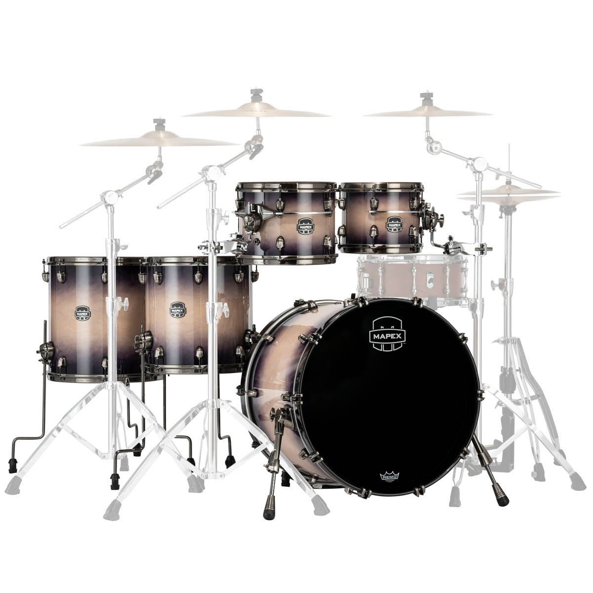 Mapex Saturn Evolution Birch/Walnut Exotic 5 Piece 22" Fusion Shell Pack