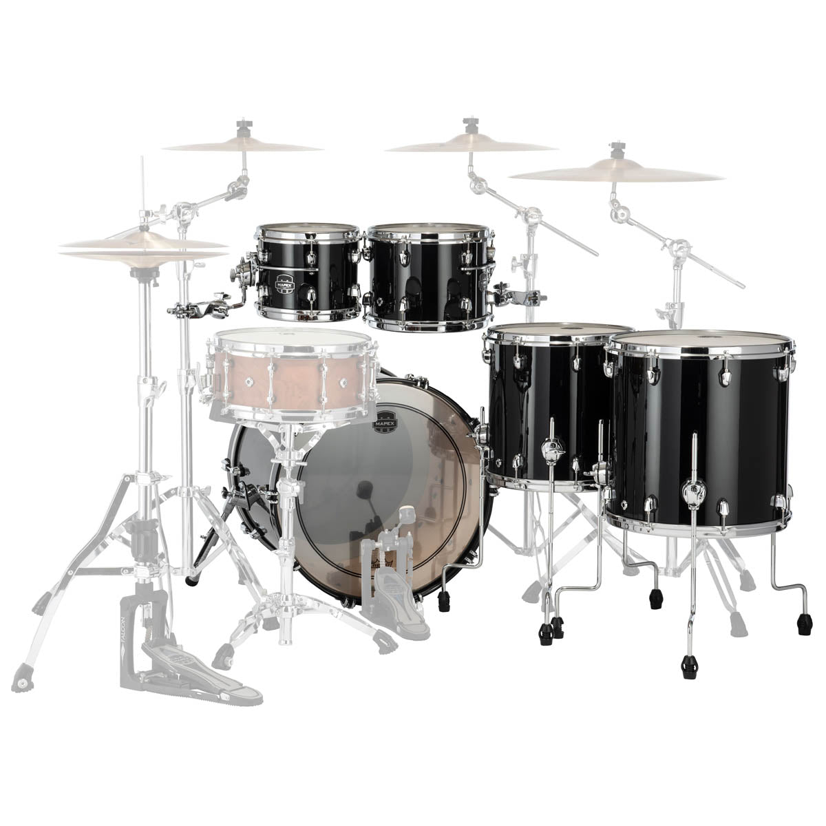 Mapex Saturn Evolution Maple/Walnut 5 Piece 22" Fusion Shell Pack