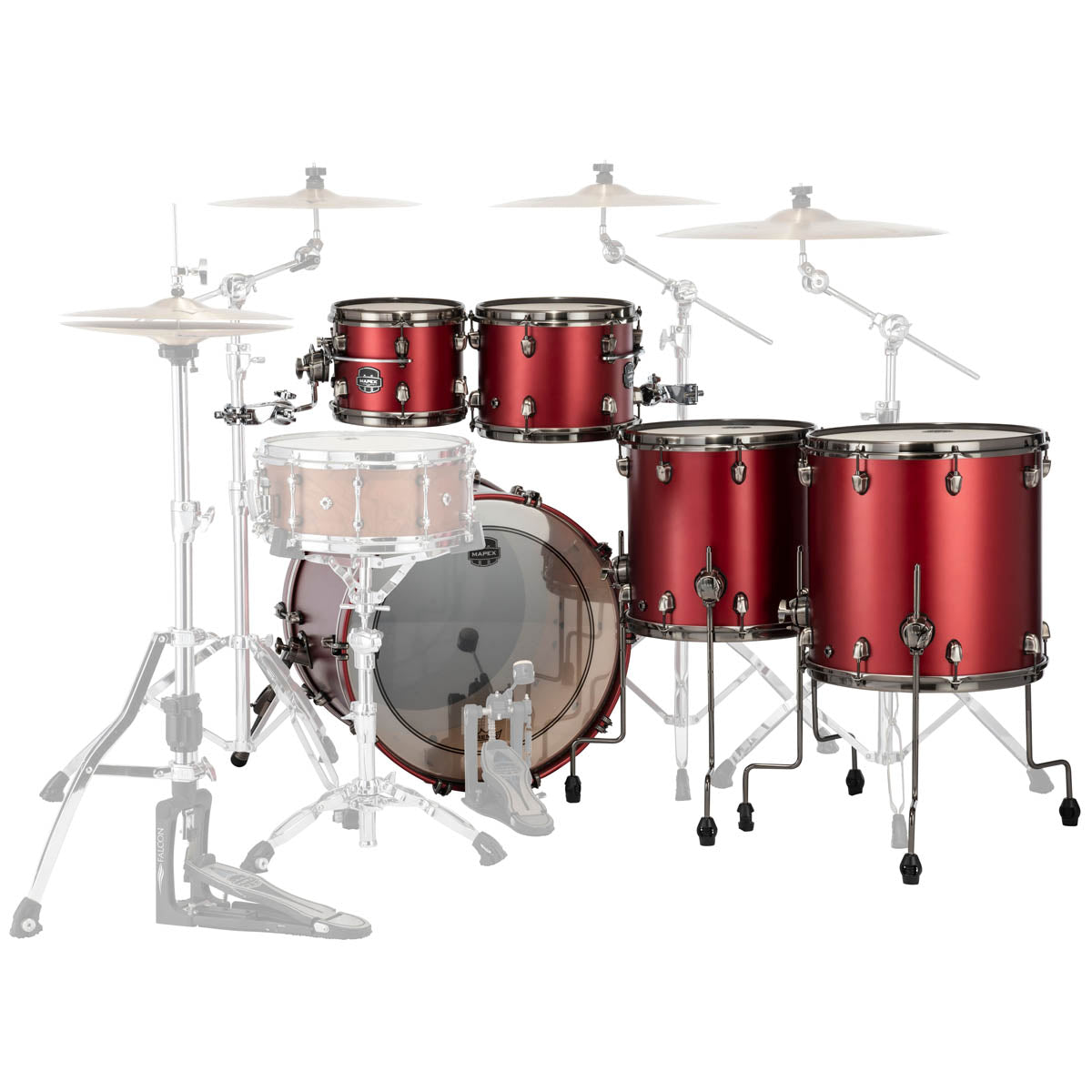 Mapex Saturn Evolution Maple/Walnut 5 Piece 22" Fusion Shell Pack