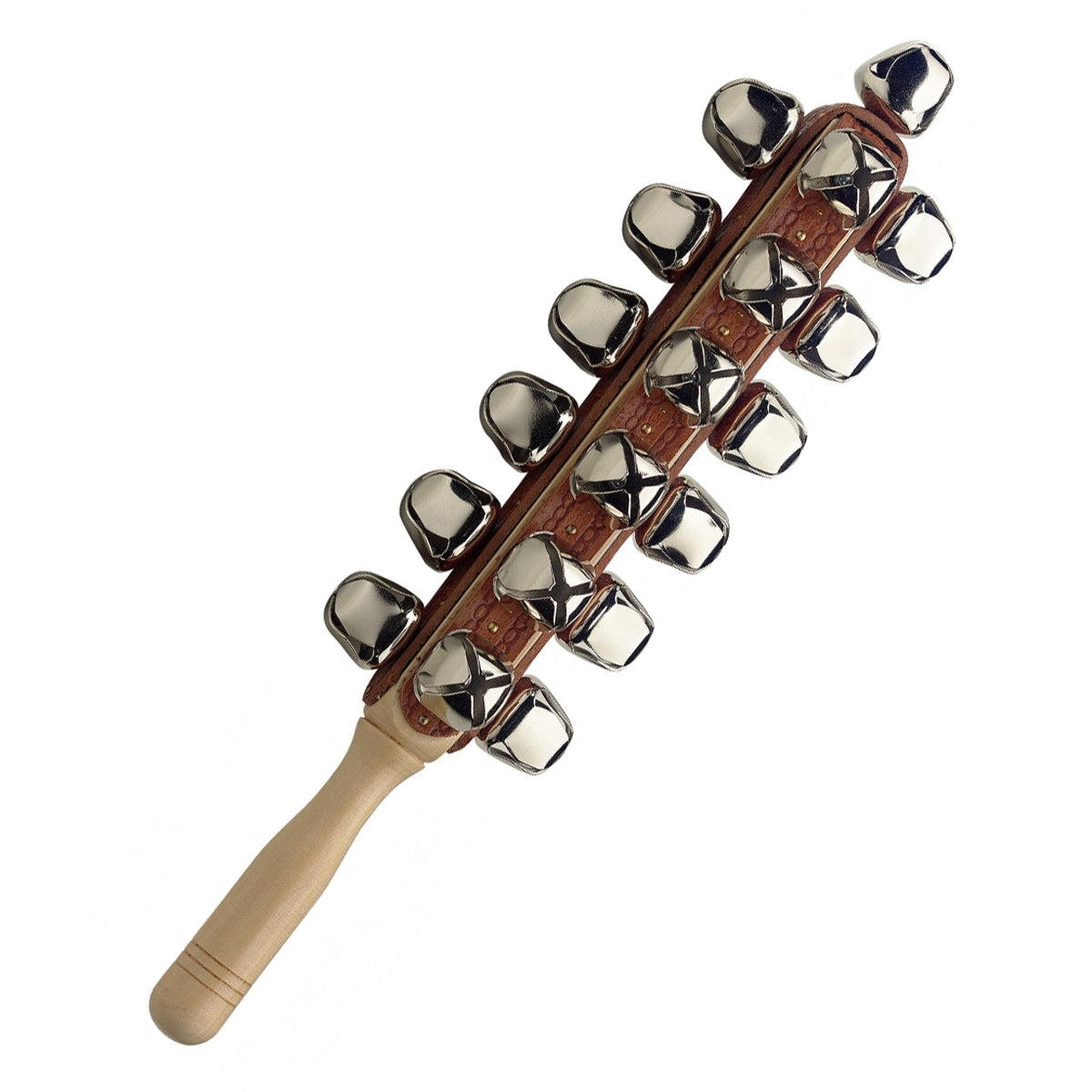 Stagg Deluxe Hand Held Sleigh Bells - 25 Bells