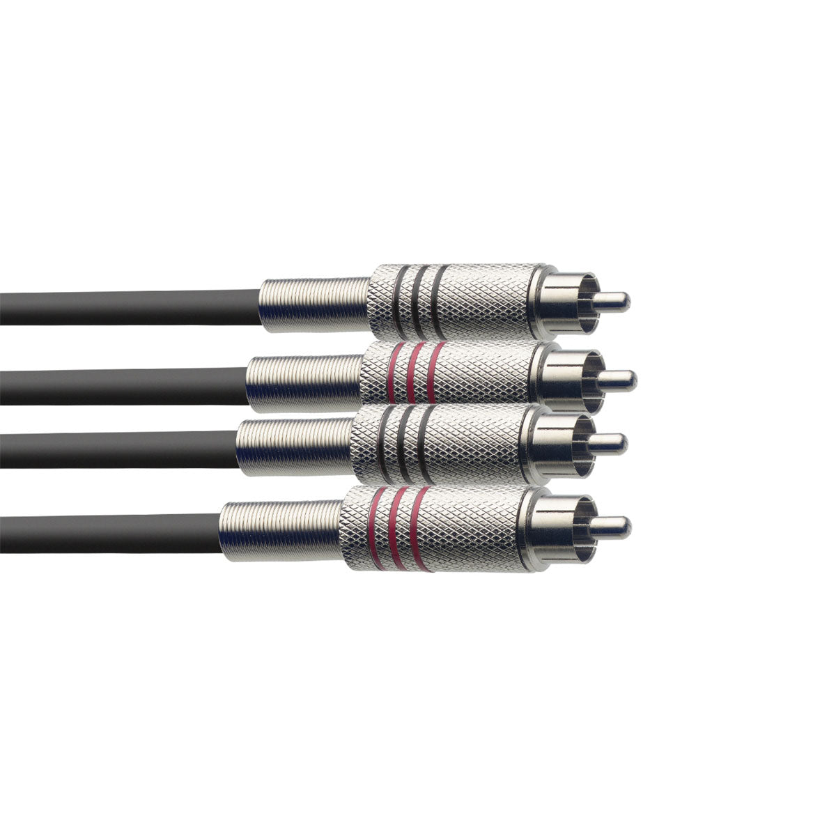 Stagg S-Series Twin Cable - 2 x Phono (RCA) To 2 x Phono (RCA)