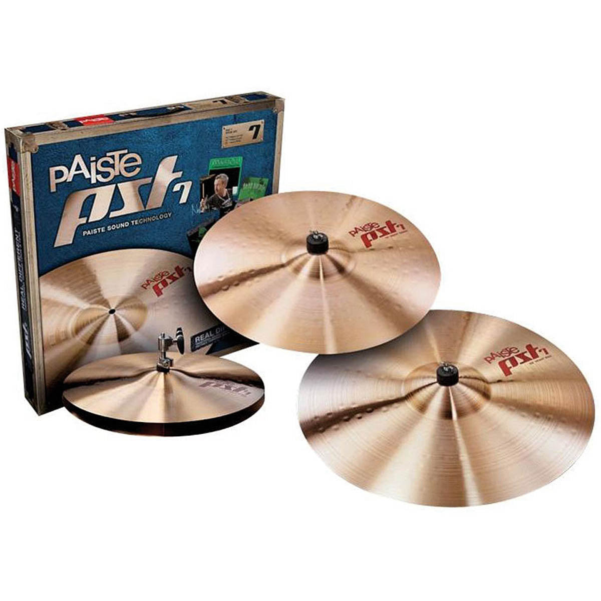 Paiste PST7 Session Cymbal Set (14" Hats, 16" Crash & 20" Ride)